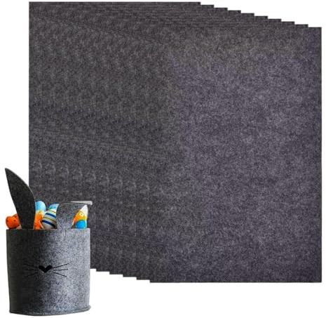 Adsfvs Fogli Di Feltro Per Lavoretti - 10 Pezzi Materiali Artistici,Quadrati Di Feltro Per Cucito Fai Da Te,Per Bambini Insegnanti Genitori Artisti Studenti Hobbisti Scuola Casa Ufficio Costumi