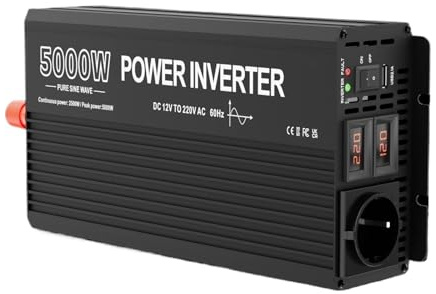 Trasformatore Convertitore Tensione E Corrente Da 3000 W 4000 W 5000 W 6000 W 24 V 12 V Inverter A Onda Sinusoidale Pura Trasformatore 220 V Spina USB Inverter(24V,5000W)