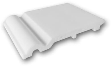 Orac Plinthe SX138 200 cm x 13,8 cm x 1,5 cm Polystyrène extrudé (HDPS) classique arrondi avec passage de câble prétraité
