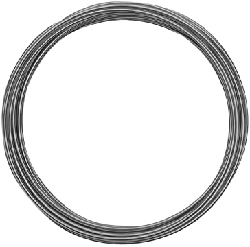 Vaessen Creative Aluminiumdraht, 1.5mm x 5m, Aluminium Wire, Basteldraht, Dekodraht, Floristikdraht Aludraht Schmuck 1,5 mm x 5 Meter | Biegsam Schmuckdraht Silber, Silver, 500 x 0.15 x 0.15 cm, 24241-004
