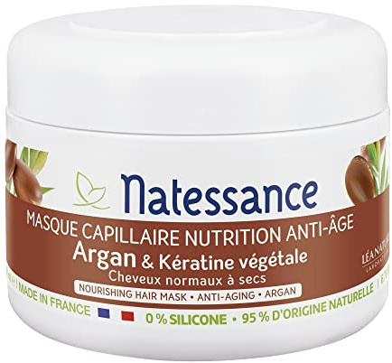 Natessance Masque Capillaire Anti-Age Argan et Kératine 200ml