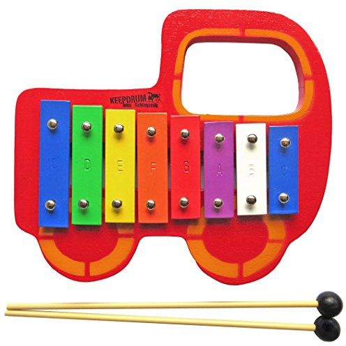 keepdrum Glockenspiel für Kinder Auto Musikspielzeug