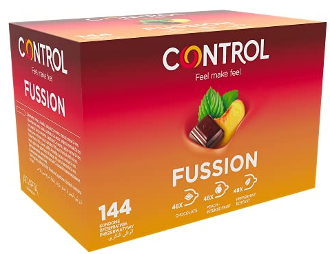 CONTROL FUSSION Naturlatex-Kondome mit verschiedenen Geschmacksrichtungen - 144 Stück