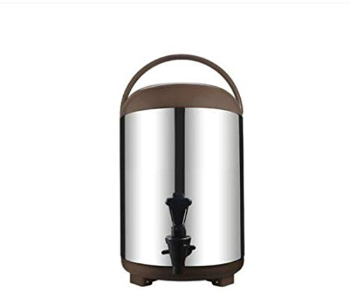 GHKWXUE Thermique Distributeur de Boissons 8L / 10L / 12L en Acier Inoxydable isolé Thermos 12 Heures de Chaleur de rétention familiale Gathering Restauration Chaudière Cuisine de Cuisine