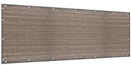 Elegant Privacy Screen for Backyard Fence, Pool, Deck, Patio, Balcony and Outdoor Paneling - Include Zip Ties (3 x 4 FT, Walnut)