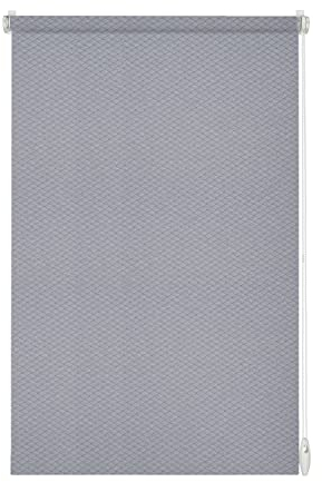 GARDINIA Rollo Shaun zum Kleben und Klemmen, Tageslicht-Rollo, Blickdicht und lichtdurchlässig, Alle Montage-Teile inklusive, Hellgrau, 60 x 160 cm