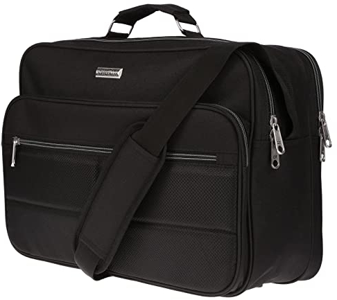 Christian Wippermann große Herren Flugbegleiter Umhängetasche Tasche Arbeitstasche Herrentasche Querformat schwarz