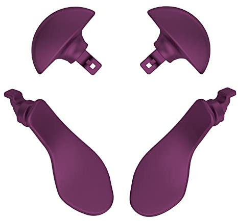 eXtremeRate 4Pcs Metall Back Paddles für ps5 Edge Controller, Austauschbare Rücktasten Remap Buttons Zubehör für ps5 Edge Controller–Metallic Grape