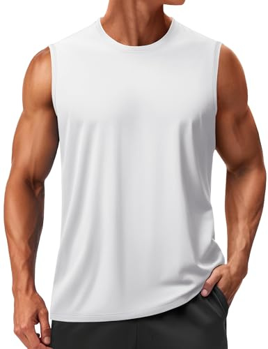 TACVASEN Tank Top Herren Gym UPF 50+ Sport Tshirt Bodybuilding Achselshirt
