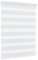 Jalousiescout Doppelrollo Klemmfix ohne Bohren & mit Bohren, 95x120cm Weiß Rollo Fensterrollo lichtdurchlässig & verdunkelnd，Sonnenschutzrollo Zebrarollo für Fenster & Türen
