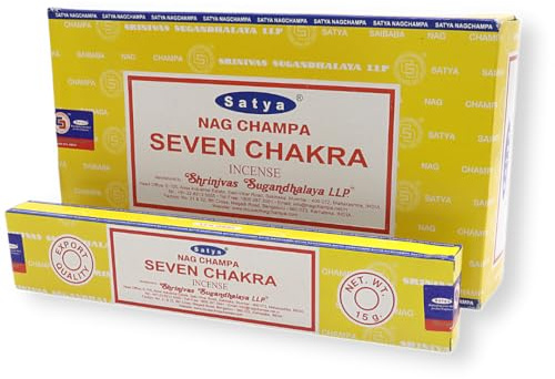 Satya Räucherstäbchen x LAVISA, Meditation, Aromatherapie, Duft (7 Chakra)