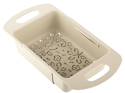 LIFKOME colapasta lavello estensibile colapasta da cucina fragola filtro colapasta per lavello da cucina cestino drenante pieghevole bacca colino cestino del lavandino verdura