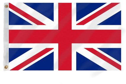 Flagmax Union Jack Flag – Premium UK Flag in Woven Polyester with Eyelets (5ft x 3ft (150cm x 90cm))