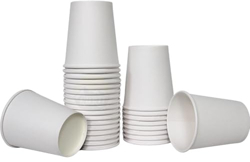 KURTT - Kaffeetassen to go - Kaffeebecher Pappe - 8oz/200ml - 1000 Stück - Weiß - Trinkbecher - Kaffeebecher - Pappbecher - Einwegbecher - Pappbecher - Pappbecher - Pappbecher - Pappbecher