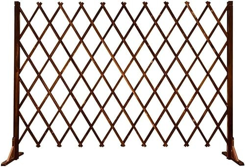 PLJKIHED Zaun/Teleskop-Leitplanke aus Holz/Gitterdekoration/Gartendekoration, Blumenständer/Terrassen-Schutzzaun Stabilize