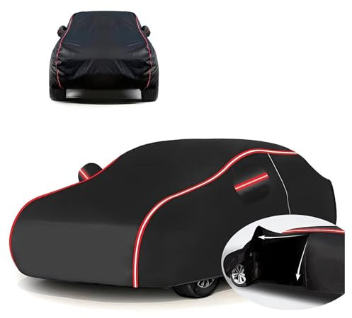 Autoabdeckung Vollgarage für BMW E46 3er Cabrio 1998-2006(449x176x137cm),Geeignet für alle Jahreszeiten,schützt vor Staub,Laubfall,Regen und Schnee und verhindert Lackalterung