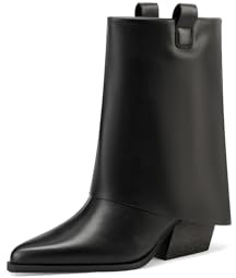 QUEEN HELENA Stivaletti Texani Camperos Donna con Gambale Largo X31-108