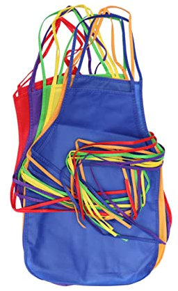 Amosfun 12 Stück Kunstschürzen Für Jungen Und Mädchen Vlies- Wiederverwendbar-malschürzen Abwischbar Und Wiederverwendbar Zum Kochen Grillen Malen Basteln