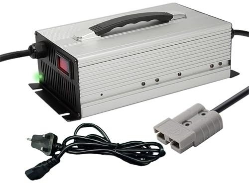 Lzyjck Caricabatterie per Carrelli Elevatori 48 Volt 30 Amp Caricabatterie per Batterie al Piombo 48 V 30 A con Spina Anderson per Carrelli Elevatori Elettrici, Transpallet, Golf Cart,120a