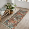 artyrugs Tappeto Lavabile in Lavatrice, 60x240cm, 75% Cotone Riciclato, Pelo Corto, Fondo Antiscivolo, Tappeti per Camera da Letto, Cucina, Corridoio, Ufficio, Corridoio, Pesca & Kaki Scuro