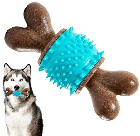 Spielzeug zum Beißen mit Hundeknochen, Kauspielzeug für Hunde mit Knochen | Kauspielzeug für zahnende und beruhigende Hunde, Kauspielzeug zum Zahnen und Beruhigend