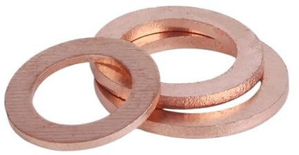 10 PCS M12 M13 M14 M15 M16 M17 M18 M19 M20 Messing Kupfer Dichtung Boot Unterlegscheibe Flache Dichtung Ring sumpf Stecker Öl Fitting(M13x22x2)