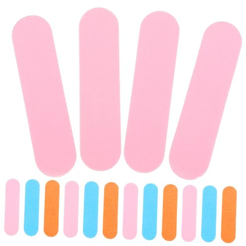 Mikinona 100stücke Nagelpuffer Mit Doppelseitigen Nagelfeilen Bunte Einweg-nagelfeilen Aus Holz Druckbrett Für Maniküre Zum Formen Von Naturnägeln Und Kunstnägeln
