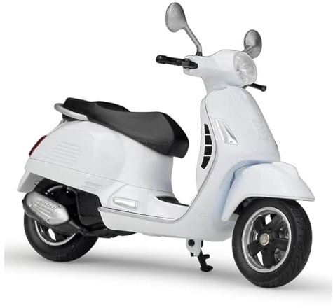 Druckguss Motorrad Modell 1:18 Für Vespa Für GTS 125 2017 Legierungsdruckguss-Motorradmodell, Sammlung Flexibler rotierender Räder(4)