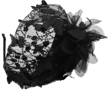 VICASKY Copricapo Fascinator per Donne Fascia per Capelli Vintage Decorazioni Farfalla e Fiori per Festa del Tè Eventi Serali e Viaggi Realizzato in Tessuto e Plastica