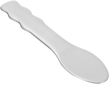 Alipis Cuchara Facial de Acero Inoxidable Crema y Maquillaje Herramienta Multifuncional para Cuidado Piel Pequeño Portátil para Uso Casa o Viaje