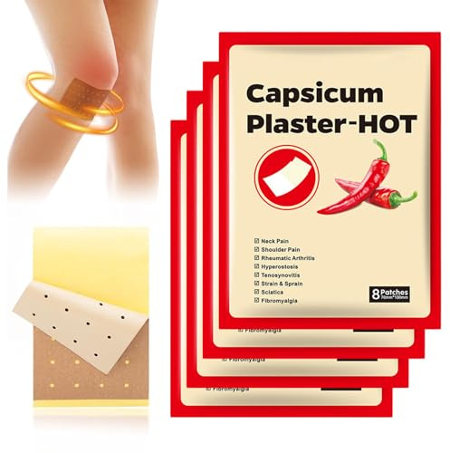 Heat Patches for Back Pain,32pcs Pain Relief Patches,Pain Patches,Back Pain Stickers,Muscle Pain Relief Patches,Breathable Muscle Strain Stickers for Shoulder Back