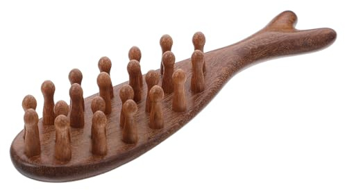 DECOMELODY Peigne De Massage Cuir Chevelu En Bois De Santal Peigne De Massage Pour Dreads À Dents Larges Outil De Grattage Pour Détente Soin Du Cuir Chevelu Et Coiffure Pour Hommes Et Femmes