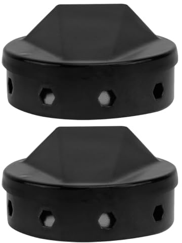 TOYANDONA 2Pcs Black Enamel Smoker Boxes 8Cm Bbq Wood Chip Smoke Trays for Barbecued Meat Grilling and Smoking
