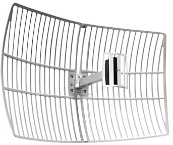 Antenne parabolique d'extérieur 2,4 GHz 20 dBi à gain élevé WiFi (2400-2500 MHz) avec connecteur femelle de type N pour réception ou transmission de signal longue distance