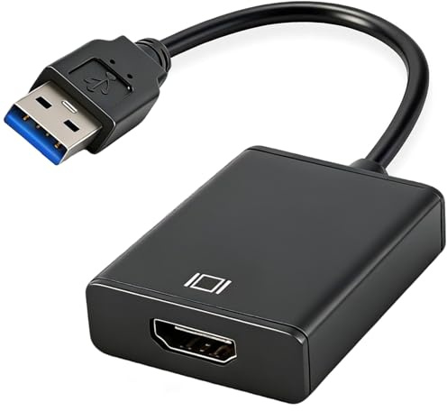 Adaptador USB a HDMI 1080P USB 3.0/2.0 a HDMI Macho a Hembra Conversor