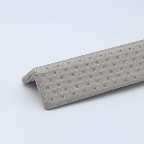 Coayuou Baguette Finition Carrelage PVC Coins De Protection D Angles Adhesive 100cm* 2 Pièces Baguette De Decoration pour Éviter Les Dommages sur Les Murs Et pour Les Familles(Style 3,48mm)