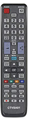 Common TV CTVSA01 Mando a Distancia Universal para Control Remoto de televisores Samsung, sin configuración, ergonómico