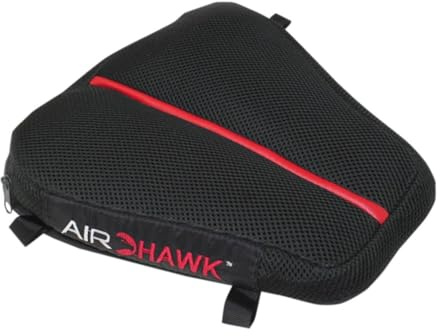 Airhawk 11 x 11 Dual Sport Motorcycle Seat Cushion - Lightweight Portable Inflatable Multi-Cell Air Pad with Breathable Spacer Mesh Cover & Non-Skid Bottom