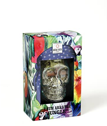 QUAI SUD Mélange Pour Rhum Arrangé Jungle (Rhum 70cl) | 110g | Tasse Tête de Pirate Coco Ananas