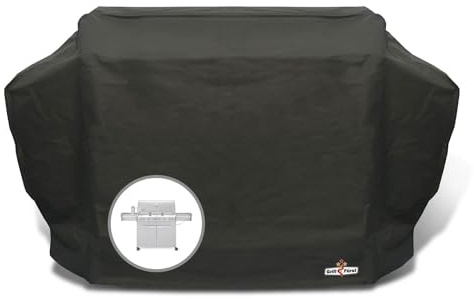 Grillfürst Grill Abdeckhaube - robuste Grill-Abdeckung 197 x 65 x 126 cm, wetterfest und wasserdicht, Abdeckung Gasgrill für Broil King Imperial 690, Napoleon Prestige PRO, Weber Summit 670 u.v.m.