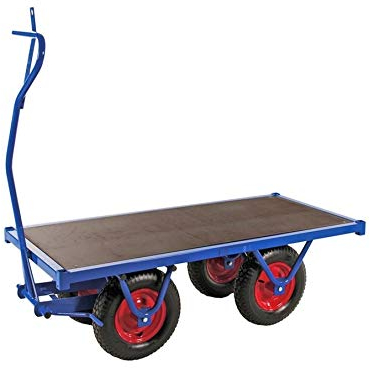 Schwerlastwagen - Handwagen - Transportwagen in 4 verschiedenen Größen - Belastung: 1500 kg Industriequalität (250 x 100 x 46 cm)