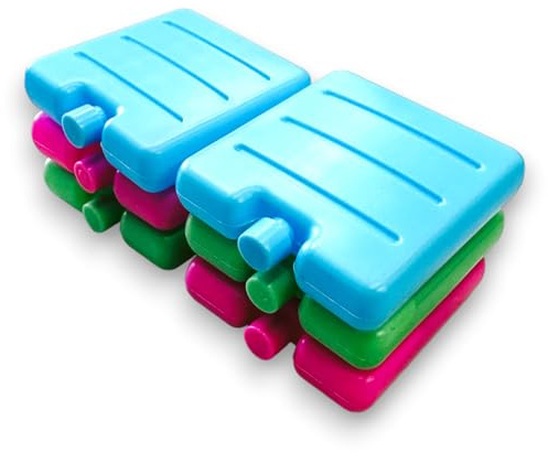 all-around24 Piccole palette di raffreddamento per il pranzo pranzo mini elementi refrigeranti per borsa frigo batteria refrigerante (3 pezzi)