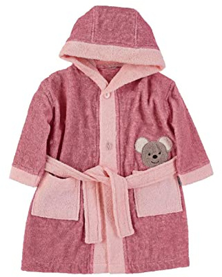 Accappatoio con Cappuccio, Mabel Il Topolino, età: 9-12 Mesi, Taglia: 80, Rosa