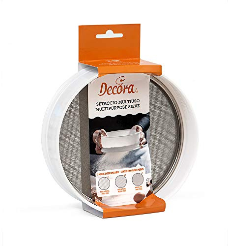 Decora 9260181 Setaccio In Plastica Con 3 Maglie In Acciaio Ø 20 X 7 H Cm