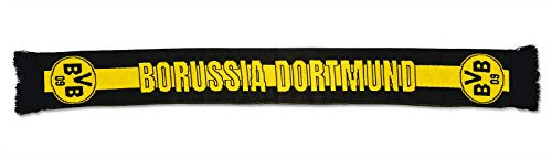 Borussia Dortmund Unisex Exklusive Kollektion Schal, Schwarz, Einheitsgröße EU