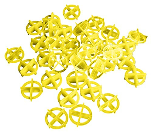 Telituny Distanziatore Livellatore per Piastrelle, 100 Pezzi Cuneo Incrociato Piastrelle Riutilizzabile Livellatore Piastrelle da Parete Pavimenti Strumenti Costruzione per pavimentazione (2.0/2.5mm)