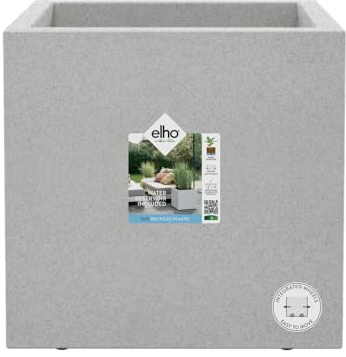 Elho Vivo Next Square 30 - Fioriera per Interno esterno - Ø 29.5 x H 29.5 cm - Grigio/Living Concrete