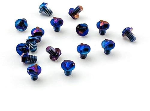 6PCS Titanium Screw Replacements Fit for Microtech UT Combat Troodon Series (Size : Baked Blue)