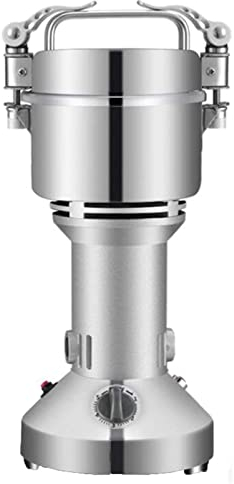 400G Open-Cover-Stop Protection 1800W Electric Grain Grinder 25000RPM Superfine Mill for Herb/Spice/Nut/Cereal 30S Speedy Grinding