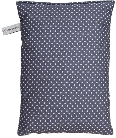 LOVENDEL Lavendelkissen zum Schlafen, Kissen 20x30 cm, einfach Besser schlafen, Lavendel Kräuterkissen o. Chemie, Duftkissen Schlafkissen Kuschelkissen Dekokissen mit Füllung, 100% Oeko TEX Baumwolle